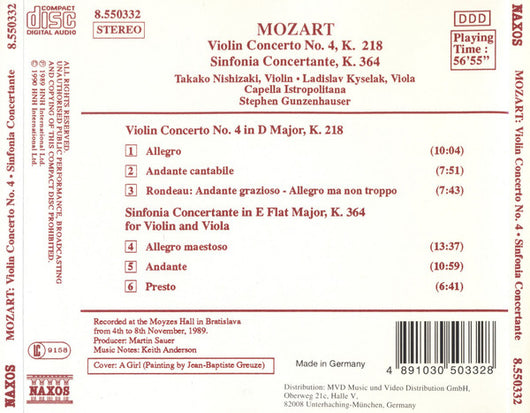violin-concerto-no.-4,-k.-218-(violinkonzert,-concerto-pour-violon)-/-sinfonia-concertante,-k.-364-for-violin-and-viola