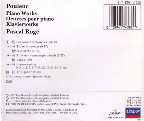 piano-works:-les-soirées-de-nazelles-/-3-mouvements-perpétuels-/-3-novelettes-/-9-improvisations