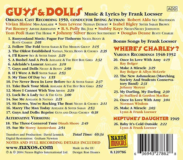 guys-&-dolls---original-1950-broadway-cast--/-wheres-charley?