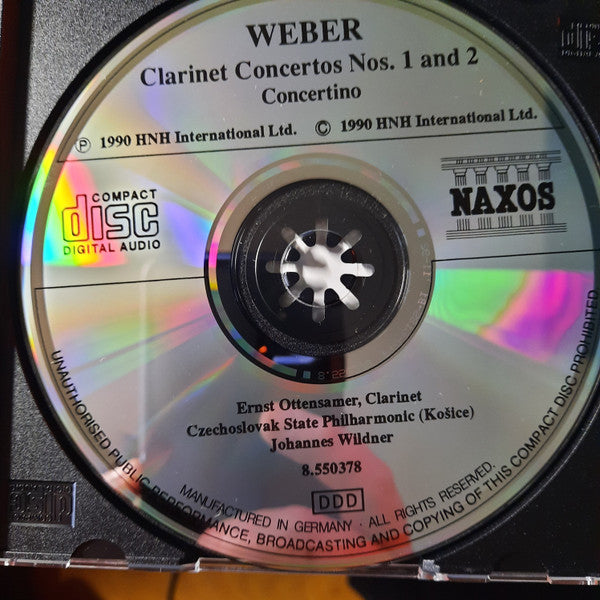 weber:-clarinet-concertos-nos.-1-and-2---concertino