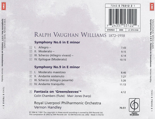 the-nine-symphonies-•-job-•-english-folk-song-suite-•-fantasia-on-greensleeves-•-flos-campi-•-fantasia-on-a-theme-by-thomas-tallis-•-five-variants-of-dives-and-lazarus-•-oboe-concerto-•-partita-for-double-string-orchestra-•-serenade-to-m