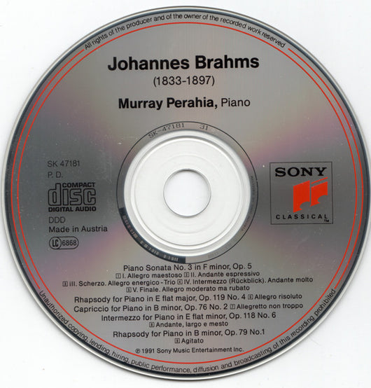 brahms:-piano-sonata-no.-3,-rhapsodies,-intermezzo,-capriccio