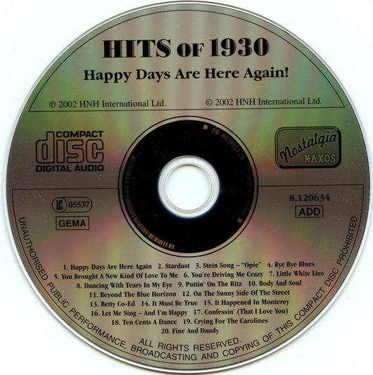 hits-of-1930