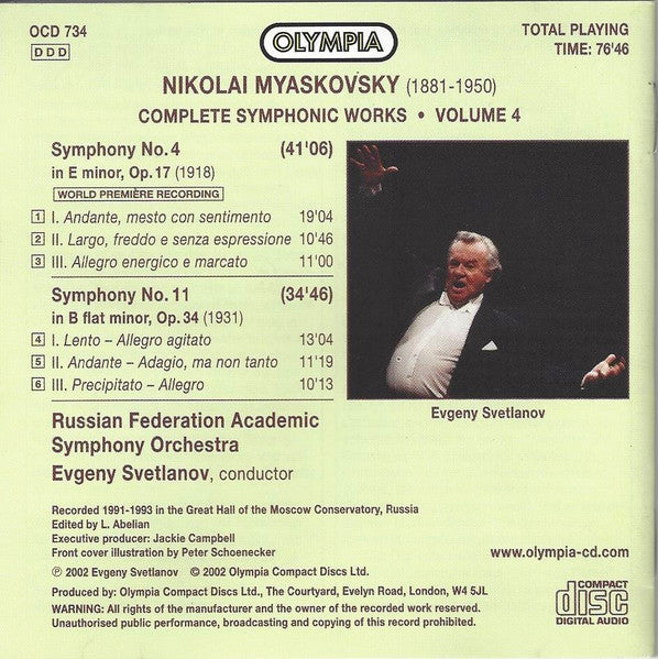 complete-symphonic-works-•-volume-4:-symphony-no.-4,-symphony-no.-11