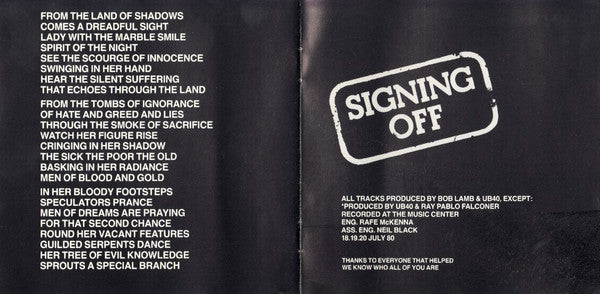 signing-off
