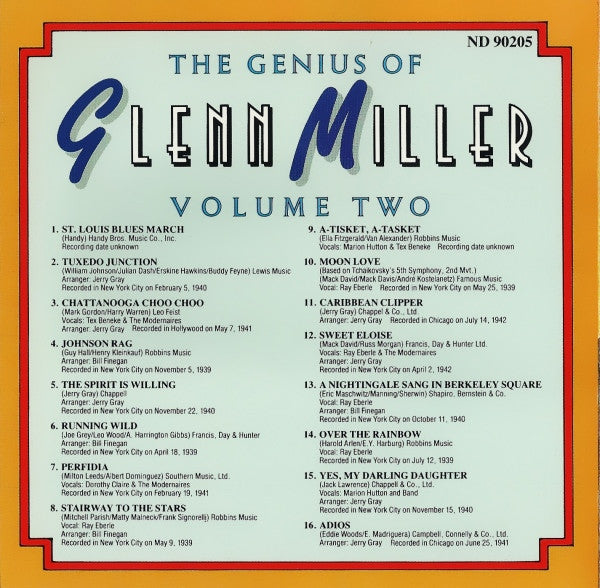 the-genius-of-glenn-miller---volume-two