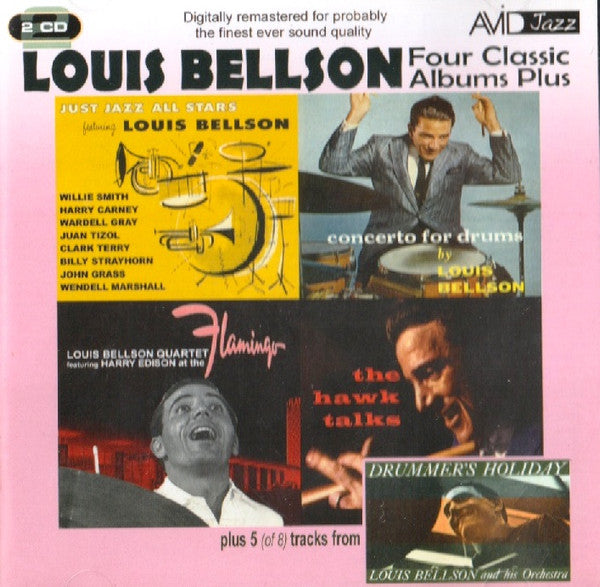 four-classic-albums-plus:-just-jazz-all-stars-/-concerto-for-drums-/-drummers-holiday-/-at-the-flamingo-/-the-hawk-talks
