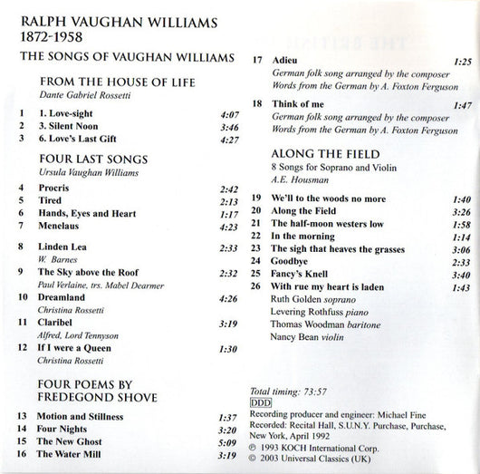 the-songs-of-vaughan-williams