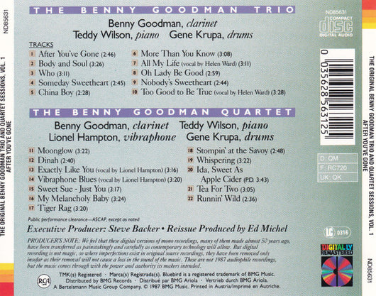 the-original-benny-goodman-trio-&-quartet-sessions,-vol.-1-(after-youve-gone)