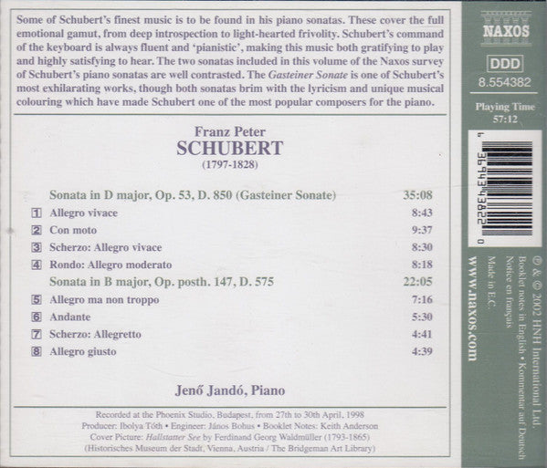 piano-sonatas-d.-850-(gasteiner-sonate)--and-d.-575