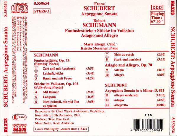 arpeggione-sonata,-d.821-/-fantasiestücke---stücke-im-volkston---adagio-and-allegro