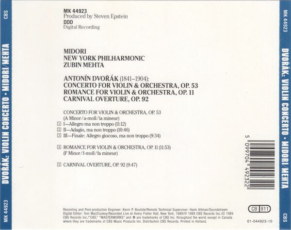 violin-concerto---romance---carnival-overture