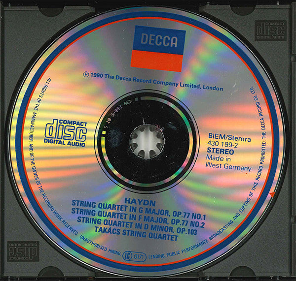 string-quartets,-op.-77-&-op.103