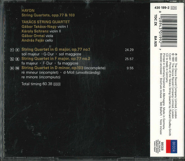 string-quartets,-op.-77-&-op.103