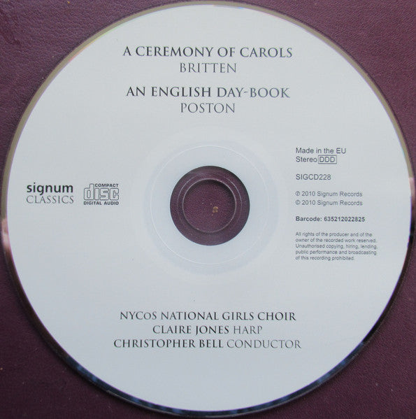 a-ceremony-of-carols-/-an-english-day-book