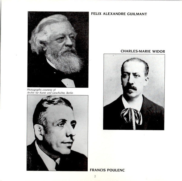 guilmant/widor/poulenc:-organ-concertos