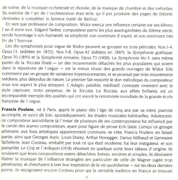 guilmant/widor/poulenc:-organ-concertos