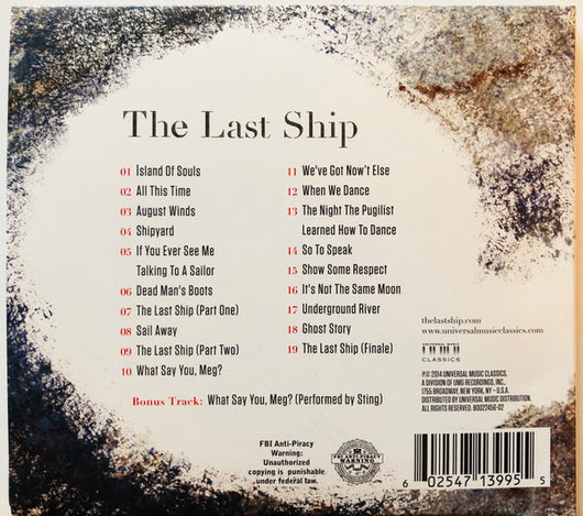 The Last Ship – Broadway Musical – Original