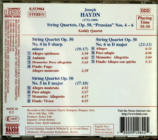 string-quartets-"prussian"---op.-50---nos.-4---6