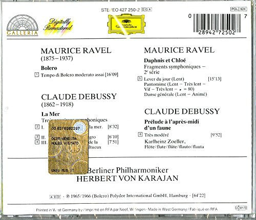 bolero-/-daphnis-et-chloé,-suite-no.-2-/-la-mer-/-prélude-à-laprès-midi-dun-faune