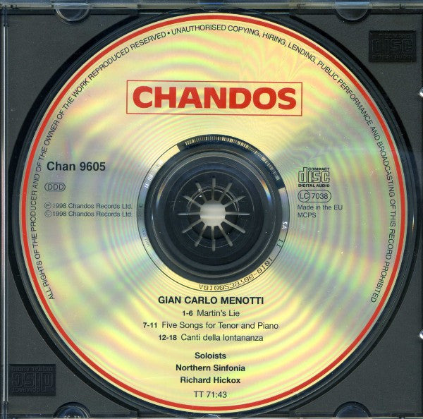 martins-lie-(church-opera)-/--five-songs-/-canti-della-lontananza