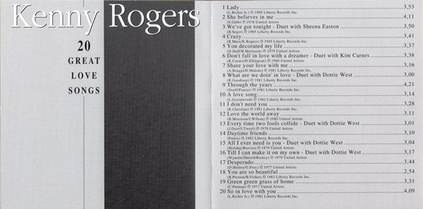 20-great-love-songs