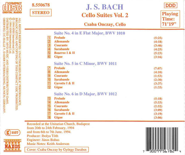 cello-suites-vol.-2:-nos.-4-6,-bwv-1010-1012