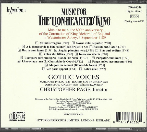 music-for-the-lion-hearted-king