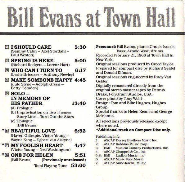 at-town-hall-.......-volume-one