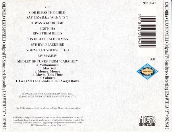 liza-with-a-"z"-(a-concert-for-television)