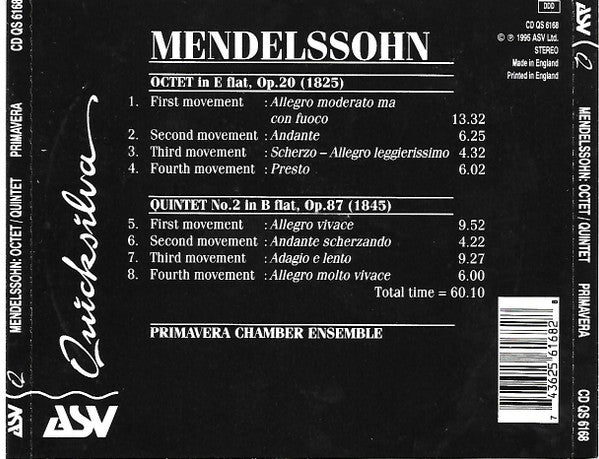 mendelssohn:-octet-/-quintet-no.-2