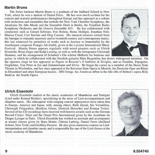 schiller-lieder,-vol.-1