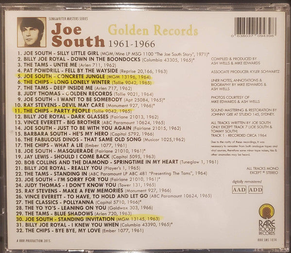 golden-records:-the-early-songwriting-genius-of-joe-south-1961-1966