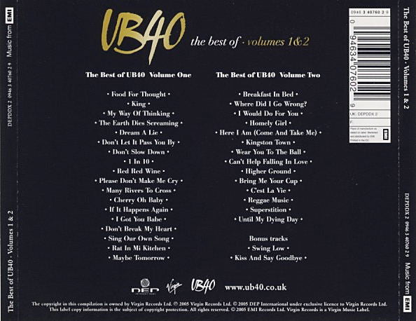 the-best-of-ub40---volumes-1-&-2