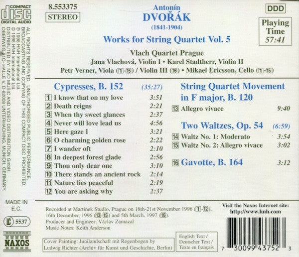 works-for-string-quartet:-cypresses-•-quartet-movement-in-f-major-•-two-waltzes-•-gavotte