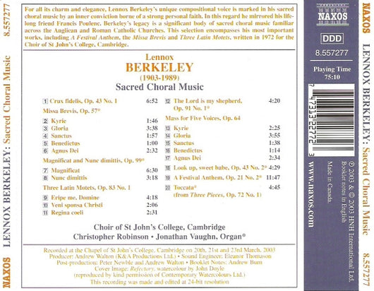 sacred-choral-music:-crux-fidelis-/-missa-brevis-/-three-latin-motets-/-a-festival-anthem