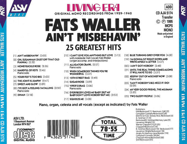 aint-misbehavin:-25-greatest-hits
