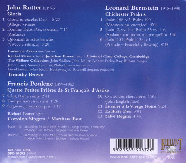 gloria;-chichester-psalms;-quatre-petites-prieres-de-st.-francois-dassise