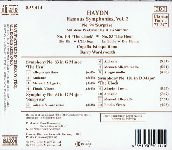 famous-symphonies,-vol-2:-no.-94-surprise-•-no.-101-the-clock-•-no.-83-the-hen