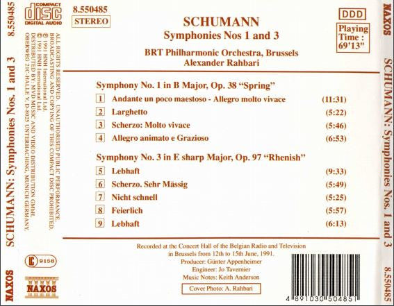symphonies-no.1-"spring---no.-3-"rhenish"