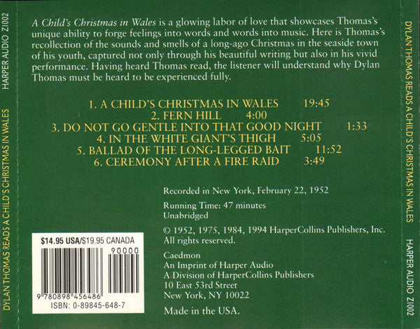 reads-a-childs-christmas-in-wales-and-five-poems
