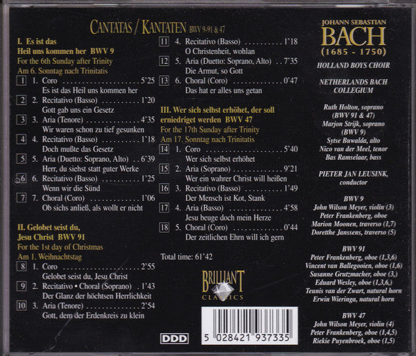 cantatas-/-kantaten-vol.-vii