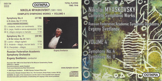 complete-symphonic-works-•-volume-4:-symphony-no.-4,-symphony-no.-11