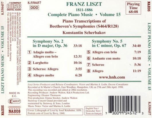 complete-piano-music-•-volume-15---symphonies-nos.-2-&-5-(piano-transcriptions)