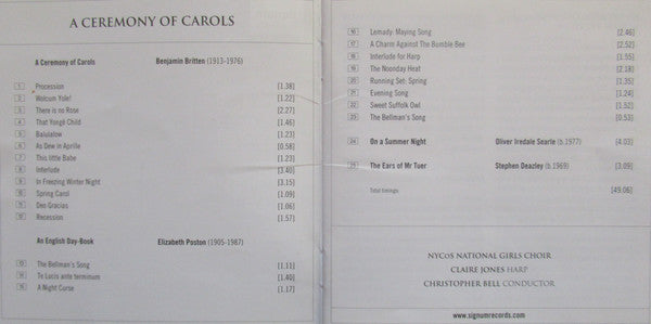 a-ceremony-of-carols-/-an-english-day-book