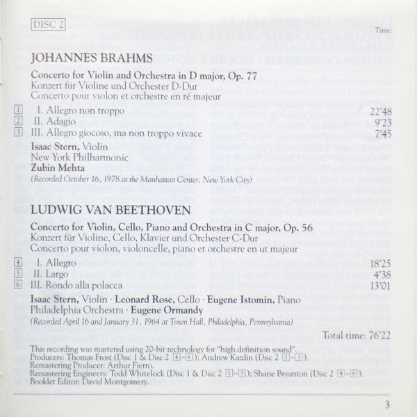 beethoven:-violin-concerto-•-triple-concerto-•-brahms:-violin-concerto-•-double-concerto
