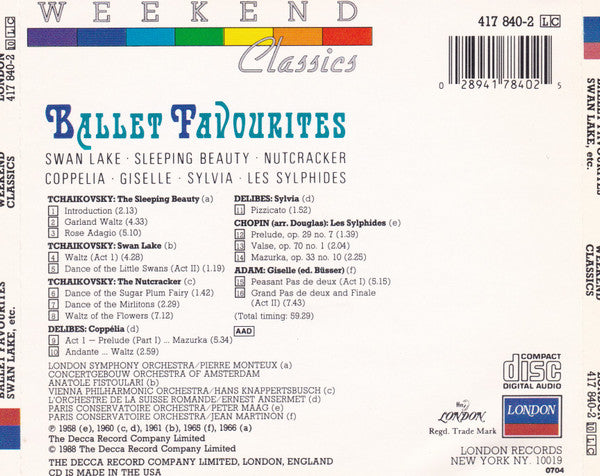 ballet-favourites