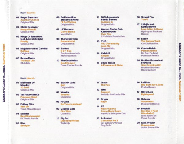 clubbers-guide-to...-ibiza---summer-2001