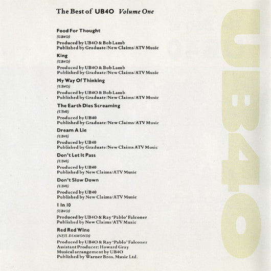 the-best-of-ub40---volume-one
