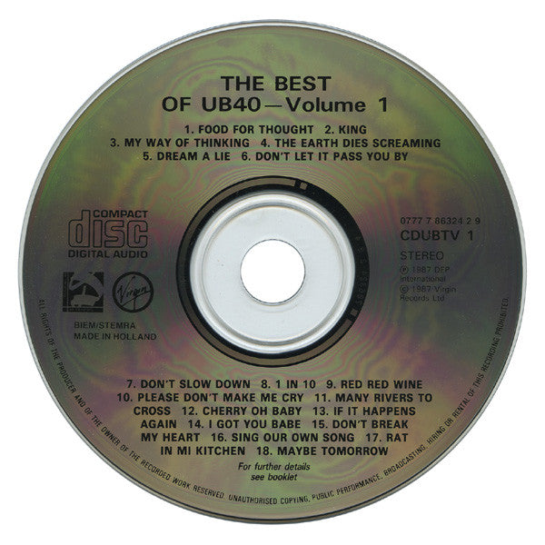the-best-of-ub40---volume-one